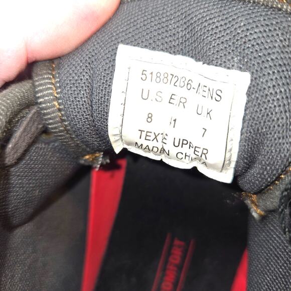 Mens Tennis Shoe 8 Levi's Comfort Black Laces Athletic Sneaker Sports - Picture 5 of 8